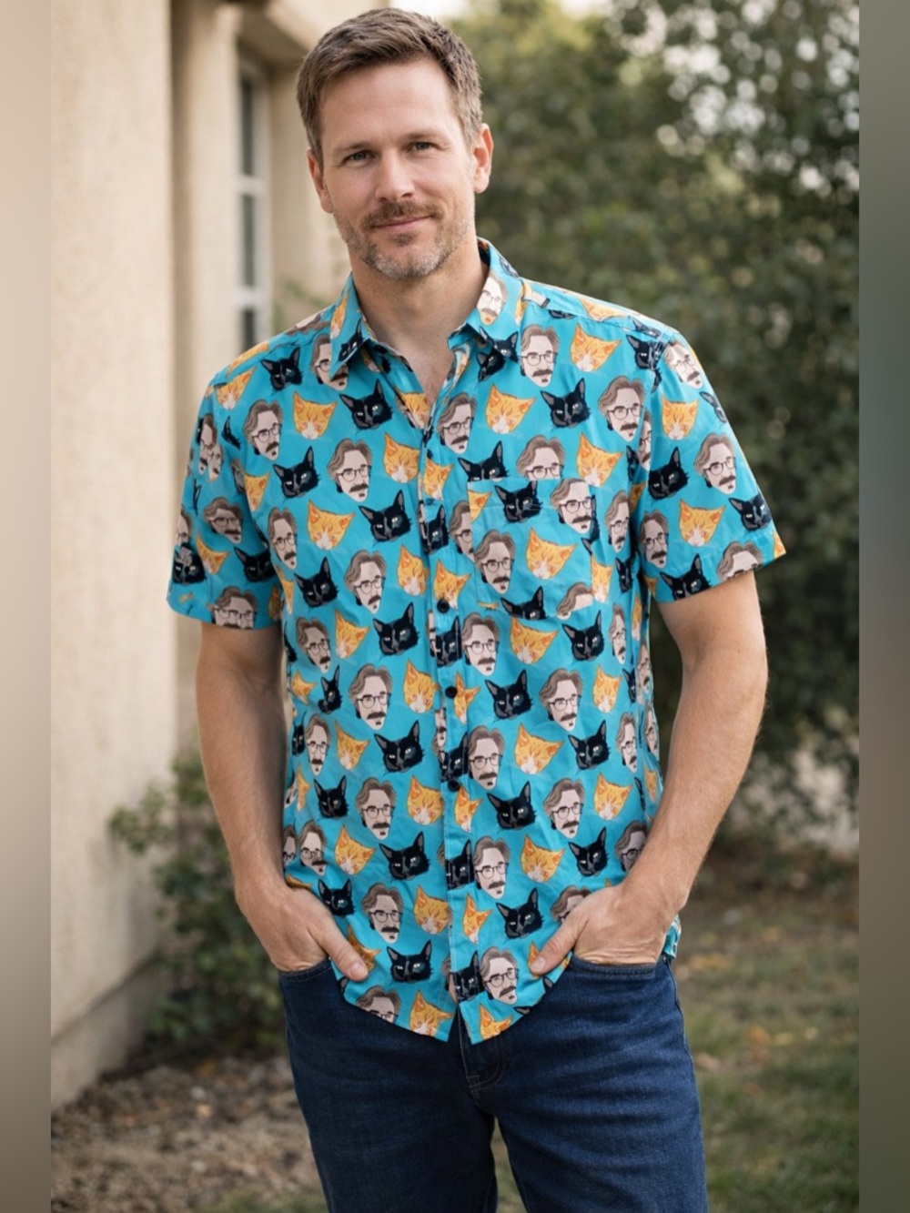 WTF Podcast Merch Marc Maron Podswag Amb3r Creative Cotton Poplin Men’s Small